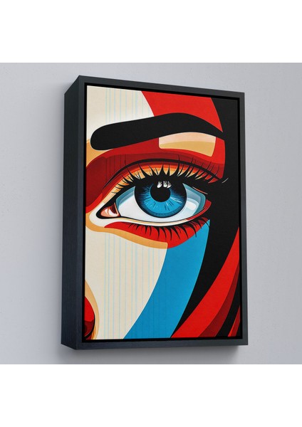 Çerçeveli Dekoratif Kanvas Tablo, Güzel Gözlü Kadın TABLO-7908 modelleri