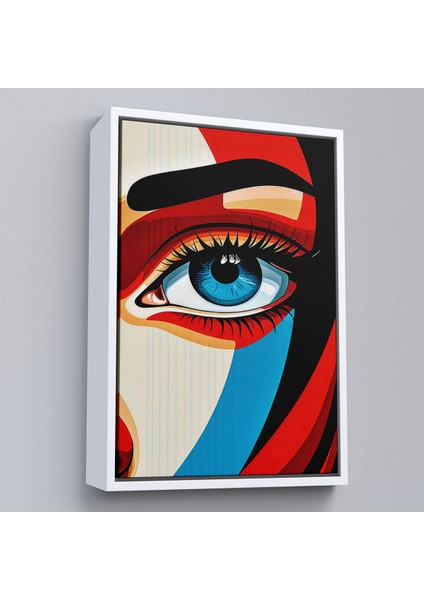 Çerçeveli Dekoratif Kanvas Tablo, Güzel Gözlü Kadın TABLO-7908 fırsatları