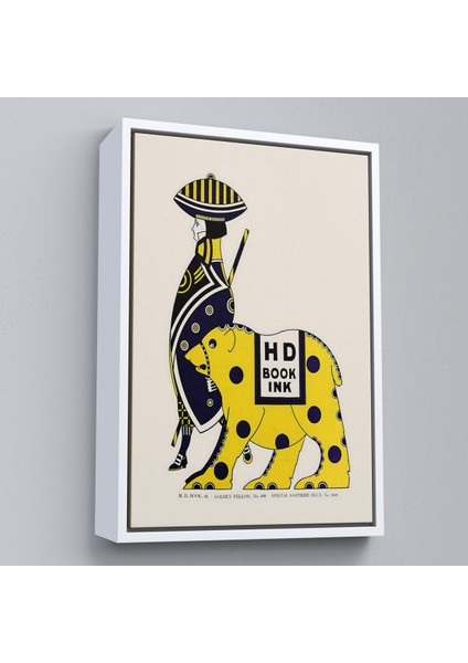 Çerçeveli Dekoratif Kanvas Tablo, Augustus Jansson - Queen City Mürekkep TABLO-8072 fırsatları