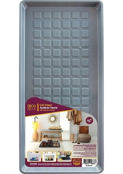 Su Geçirmez Çok Amaçlı Ayakkabı Tepsisi, 3 Çift Kapasiteli, Dayanıklı ve Pratik Kullanım