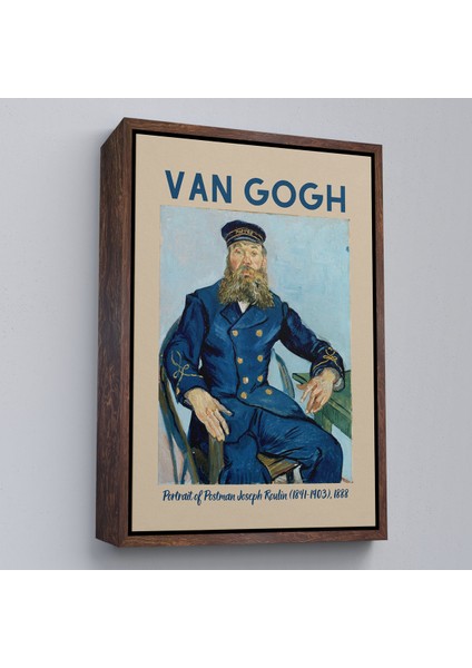 Çerçeveli Dekoratif Kanvas Tablo, Vincent Van Gogh – Postacı Joseph Roulin’in Portresi TABLO-8051