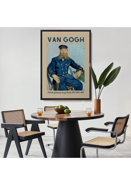 Çerçeveli Dekoratif Kanvas Tablo, Vincent Van Gogh – Postacı Joseph Roulin’in Portresi TABLO-8051