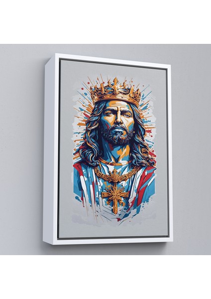 Çerçeveli Dekoratif Kanvas Tablo, Hz Isa Tablosu - JESUS-7927 fırsatları