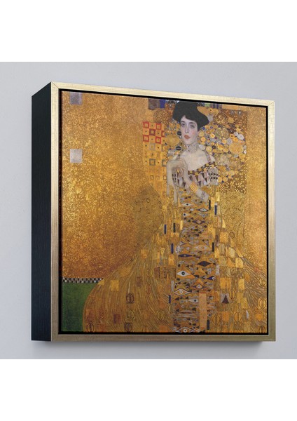 Çerçeveli Dekoratif Kanvas Tablo, Gustav Klimt Adele Bloch'un Altın Kadın TABLOSU-8324 modelleri