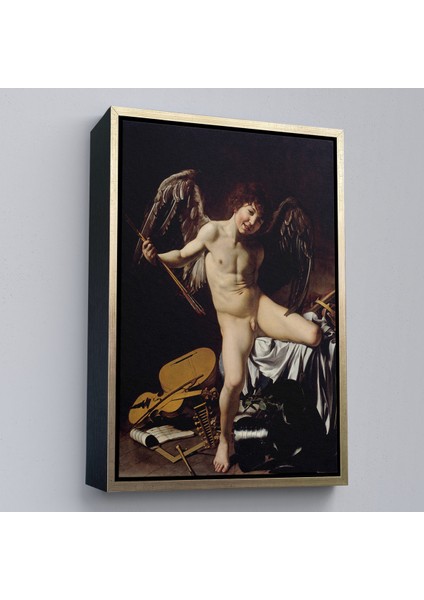 Çerçeveli Dekoratif Kanvas Tablo, Caravaggio - Aşk Meleği/tanrısı Victor - Cupid As VICTOR-8060 fiyatları