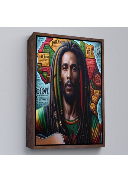 Çerçeveli Dekoratif Kanvas Tablo, Bob Marley TABLOSU-7714 fiyatları