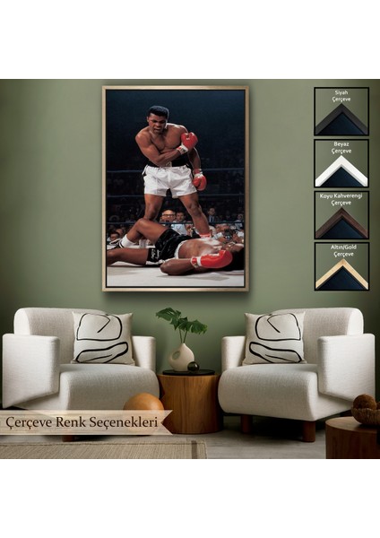 Çerçeveli Dekoratif Kanvas Tablo, Muhammet Ali Nakavt TABLOSU-7938