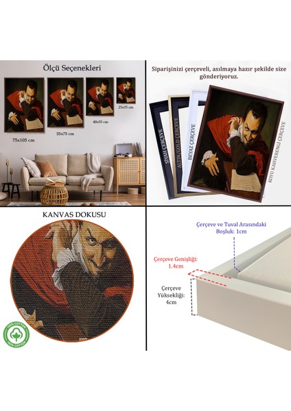 Çerçeveli Dekoratif Kanvas Tablo, Mefistofeles, James Himsworth TABLO-7765 indirimleri