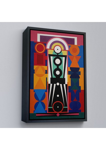 Çerçeveli Dekoratif Kanvas Tablo, Auguste Herbin - Kompozisyon TABLOSU-8093