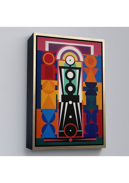 Çerçeveli Dekoratif Kanvas Tablo, Auguste Herbin - Kompozisyon TABLOSU-8093 modelleri