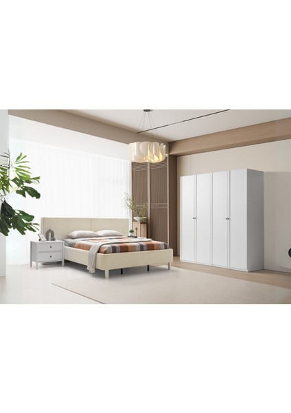 Folt White 4 Kapılı Yatak Odası Takımı