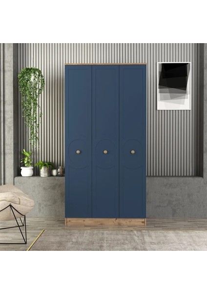 Luna 3 Kapaklı Bazalı Gardırop Tamamı Mdf fiyatları