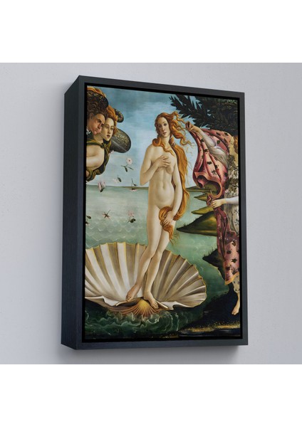 Çerçeveli Dekoratif Kanvas Tablo, Sandro Botticelli, Venüs'ün Doğuşu - The Birth Of VENUS-8109