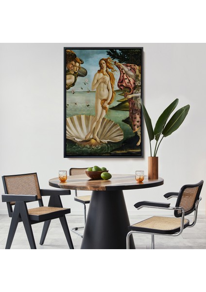 Çerçeveli Dekoratif Kanvas Tablo, Sandro Botticelli, Venüs'ün Doğuşu - The Birth Of VENUS-8109