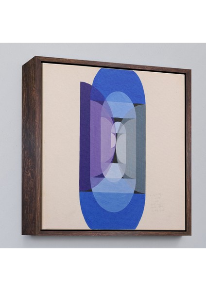 Çerçeveli Dekoratif Kanvas Tablo, Blue Gray Violet Wheel TABLO-8315 fiyatları