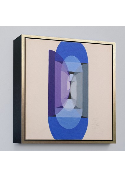 Çerçeveli Dekoratif Kanvas Tablo, Blue Gray Violet Wheel TABLO-8315 modelleri