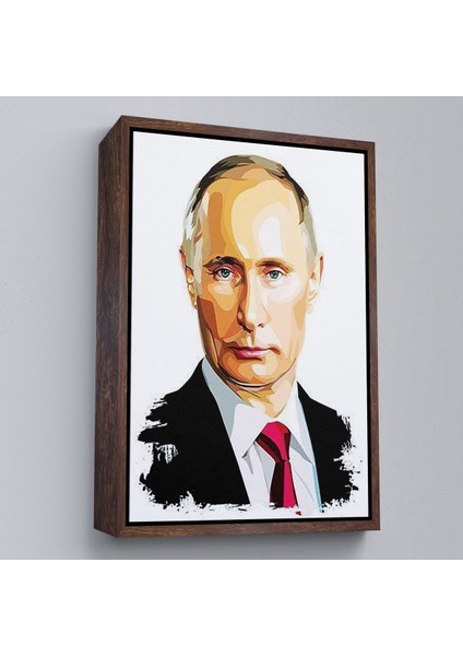 Çerçeveli Dekoratif Kanvas Tablo, Vladimir Putin - Rusya Devlet Başkanı TABLOSU-7958 fiyatları