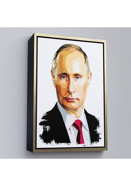 Çerçeveli Dekoratif Kanvas Tablo, Vladimir Putin - Rusya Devlet Başkanı TABLOSU-7958 modelleri