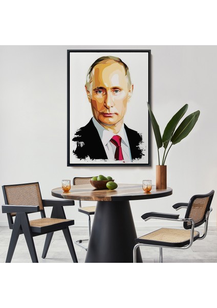 Çerçeveli Dekoratif Kanvas Tablo, Vladimir Putin - Rusya Devlet Başkanı TABLOSU-7958