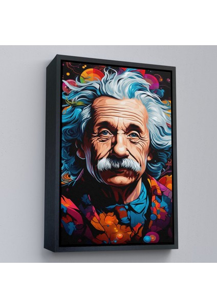 Çerçeveli Dekoratif Kanvas Tablo, Albert Einstein TABLO-7827 modelleri