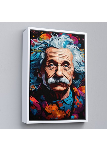 Çerçeveli Dekoratif Kanvas Tablo, Albert Einstein TABLO-7827 fırsatları