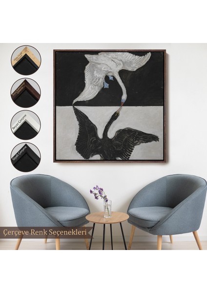 Çerçeveli Dekoratif Kanvas Tablo, Group Ix Suw The Swan No 1-1915 By Hilma Af Klint TABLOSU-8323