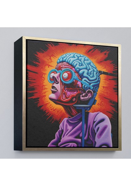 Çerçeveli Dekoratif Kanvas Tablo, Insan Beyni Detaylı Yapısı TABLOSU-8328 fiyatları