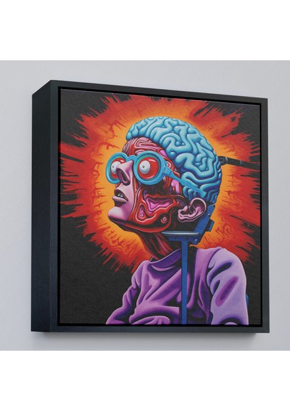Çerçeveli Dekoratif Kanvas Tablo, Insan Beyni Detaylı Yapısı TABLOSU-8328 modelleri