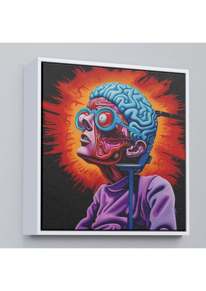 Çerçeveli Dekoratif Kanvas Tablo, Insan Beyni Detaylı Yapısı TABLOSU-8328 fırsatları