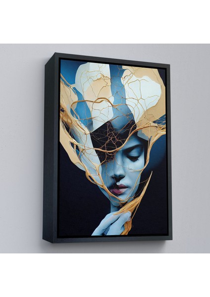 Çerçeveli Dekoratif Kanvas Tablo, Kadın Yüzü Illüstrasyon TABLO-8020 fiyatları