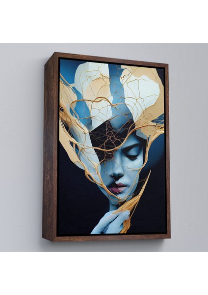 Çerçeveli Dekoratif Kanvas Tablo, Kadın Yüzü Illüstrasyon TABLO-8020 modelleri