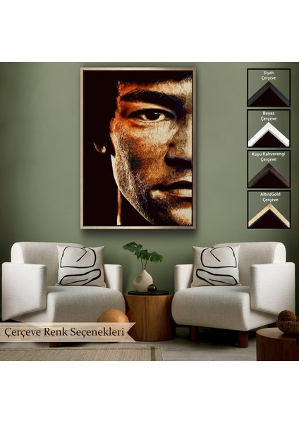 Çerçeveli Dekoratif Kanvas Tablo, Bruce Lee TABLOSU-7812