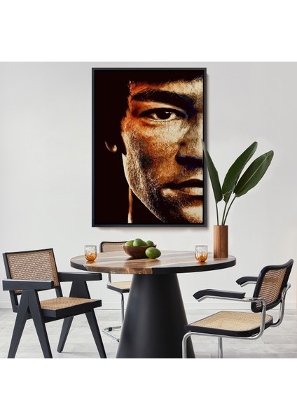Çerçeveli Dekoratif Kanvas Tablo, Bruce Lee TABLOSU-7812