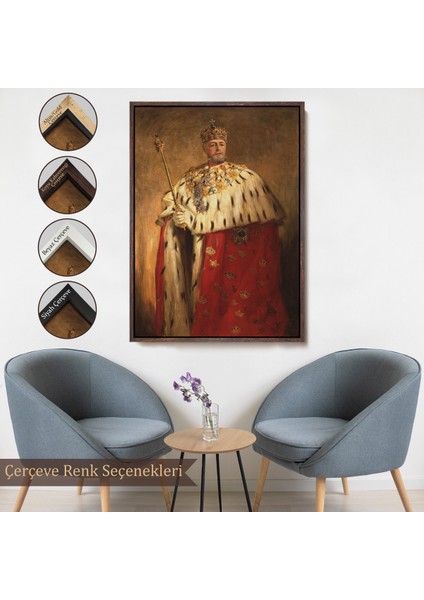 Çerçeveli Dekoratif Kanvas Tablo, Oscar Frederick Ll'nin Portre TABLO-8037