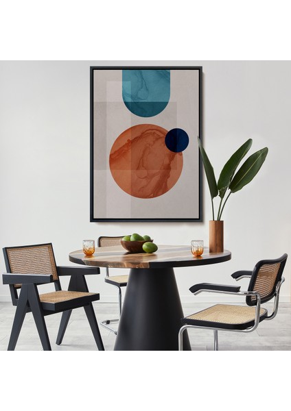 Çerçeveli Dekoratif Kanvas Tablo, Geometrik Soyut TABLO-7870