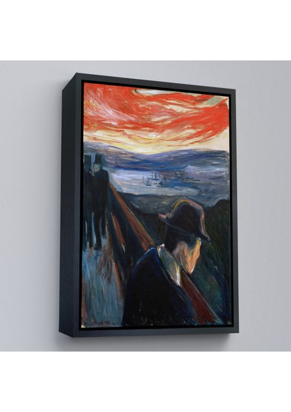 Çerçeveli Dekoratif Kanvas Tablo, Edvard Munch - Çaresizlik Tablosu - DESPAIR-8108 modelleri