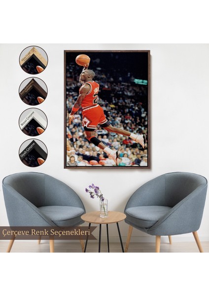Çerçeveli Dekoratif Kanvas Tablo, Michael Jordan TABLO-7907