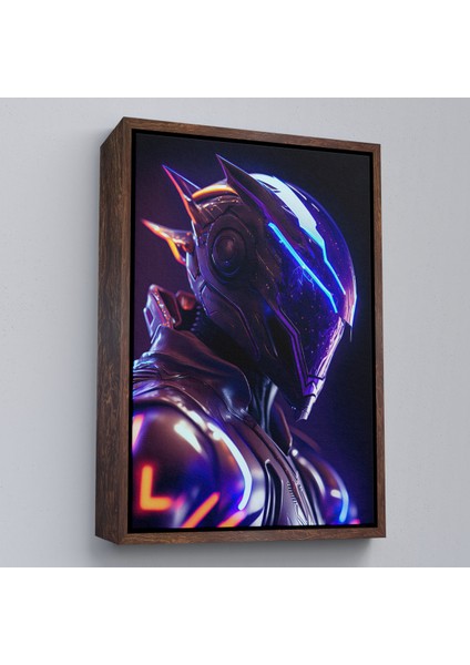 Çerçeveli Dekoratif Kanvas Tablo, Insansı Robot TABLOSU-8016