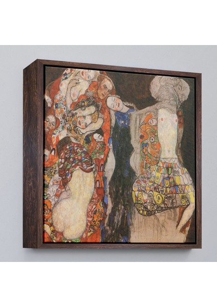 Çerçeveli Dekoratif Kanvas Tablo, Gustav Klimt - Die Braut Unvollende TABLOSU-8339 fiyatları