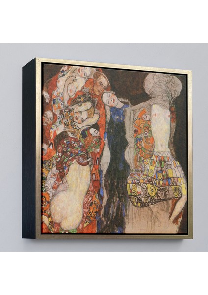 Çerçeveli Dekoratif Kanvas Tablo, Gustav Klimt - Die Braut Unvollende TABLOSU-8339 modelleri