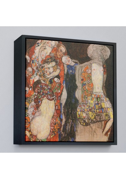 Çerçeveli Dekoratif Kanvas Tablo, Gustav Klimt - Die Braut Unvollende TABLOSU-8339 fırsatları