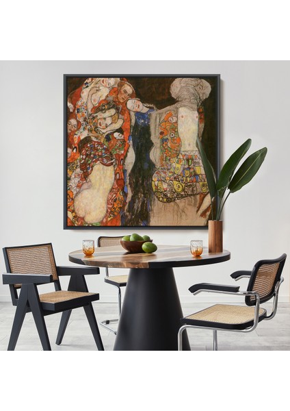 Çerçeveli Dekoratif Kanvas Tablo, Gustav Klimt - Die Braut Unvollende TABLOSU-8339