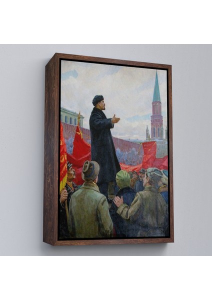 Çerçeveli Dekoratif Kanvas Tablo, Sovyet Lideri Vladimir Lenin TABLO-7888 fiyatları