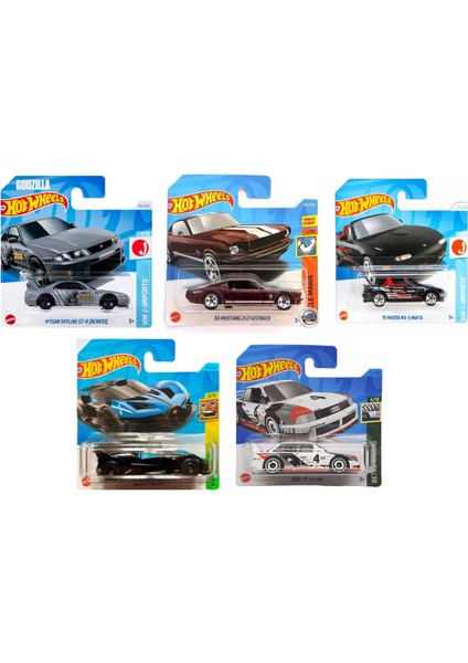 5 Adet Lisanslı Model Karışık Arabalar (Nissan Mazda Tesla Ford Dodge Vb) Karışık Gönderilir
