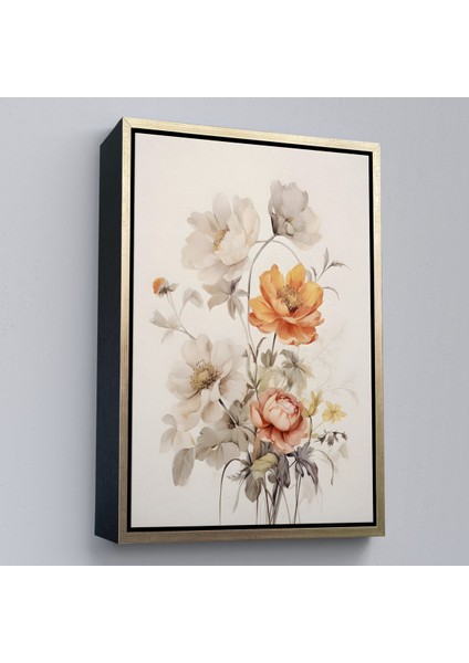 Çerçeveli Dekoratif Kanvas Tablo, Soft Çiçekler TABLO-8035 modelleri