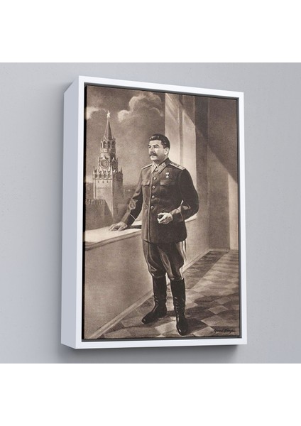 Çerçeveli Dekoratif Kanvas Tablo, Joseph Stalin Rusya ve Sovyetler Birliği Sscb TABLO-7715