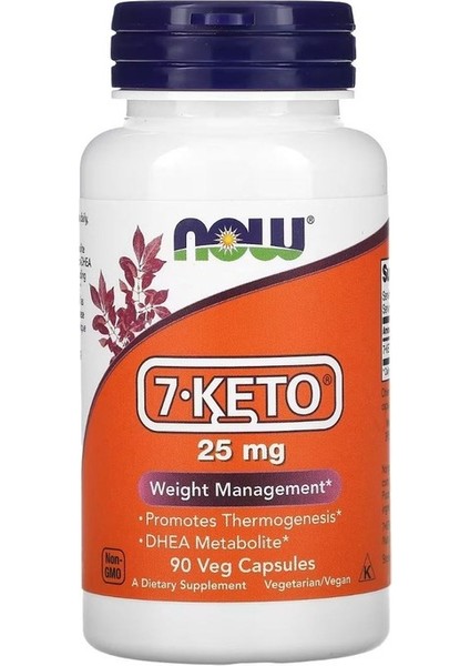 Now 7-Keto, 25 Mg, 90 Veg Kapsül
