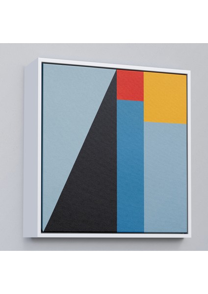 Çerçeveli Dekoratif Kanvas Tablo, Léon Wuidar - Soyut TABLO-8302