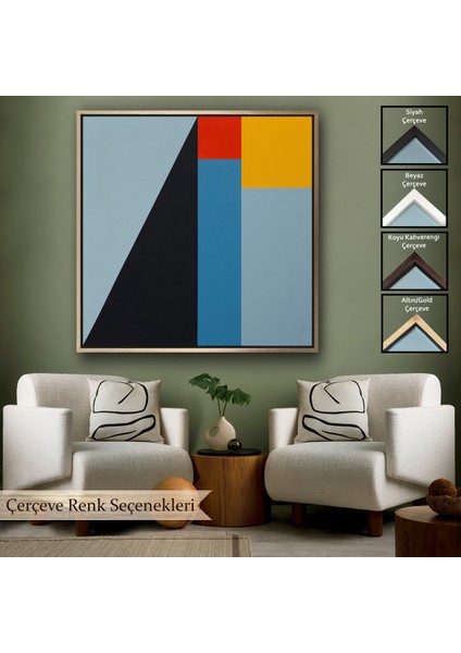 Çerçeveli Dekoratif Kanvas Tablo, Léon Wuidar - Soyut TABLO-8302