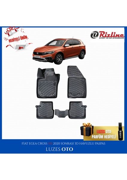 Fiat Egea Cross Hb 3D Havuzlu Paspas 2023 Model Uyumlu